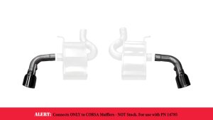 Chevrolet Camaro SS Performance Exhaust - CORSA Performance - Tip Kit, Pro-Series - Black - `16-`24